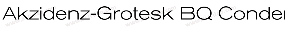 Akzidenz-Grotesk BQ Condensed A字体转换